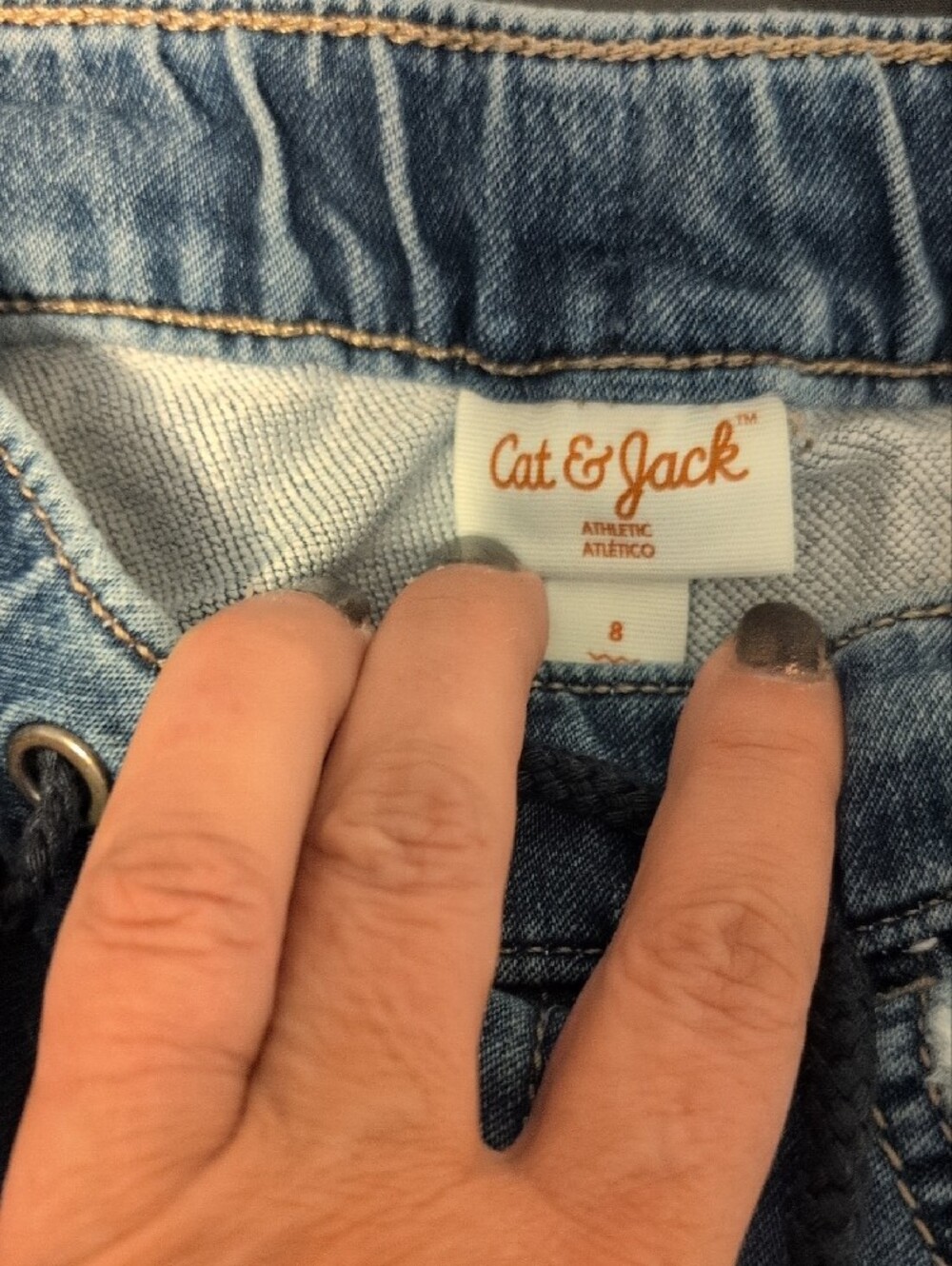 Cat & Jack Drawstring Jeans - Picture 2 of 3